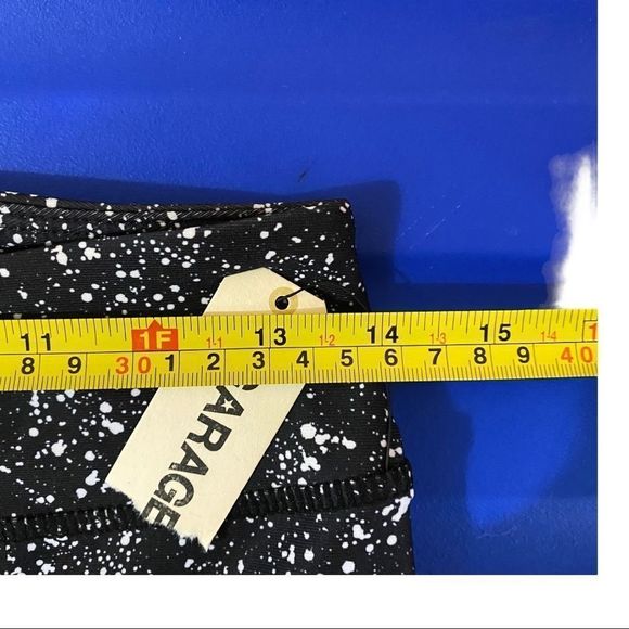 Garage black/white spec leggings size medium nwt - Picture 6 of 6